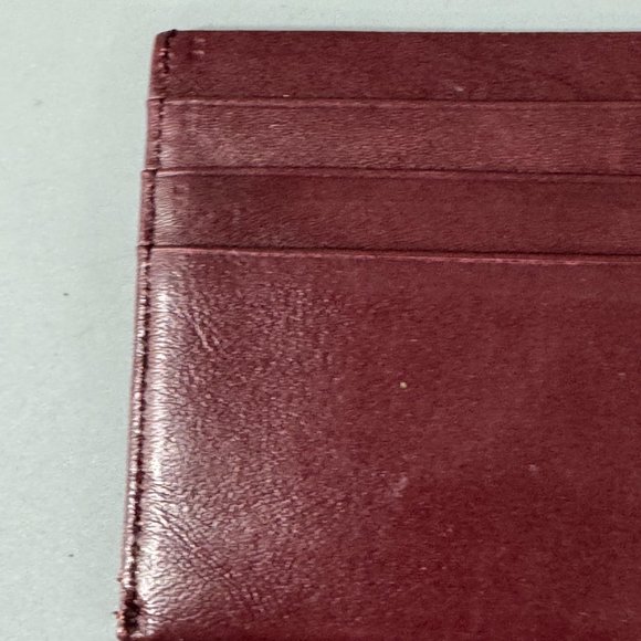 Authentic Vintage Dior Burgundy Leather Card Holder/Purse - Picture 6 of 13